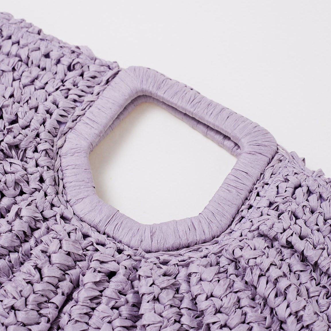 Sienna Purple Straw Bag