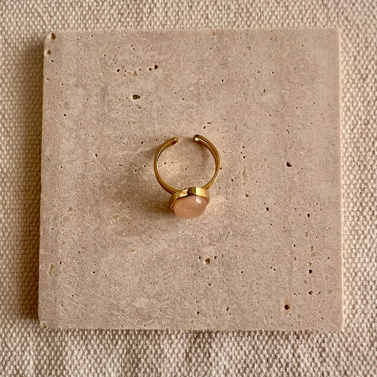 Tara Adjustable Ring - Pink