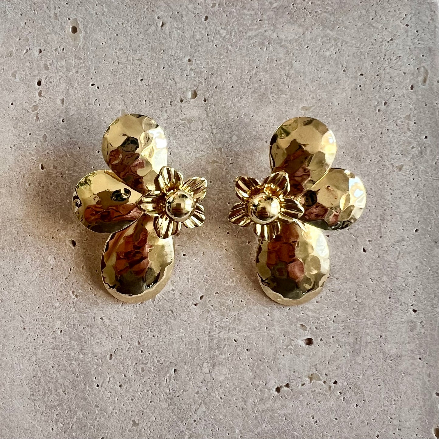 Half Flower Statement Earring