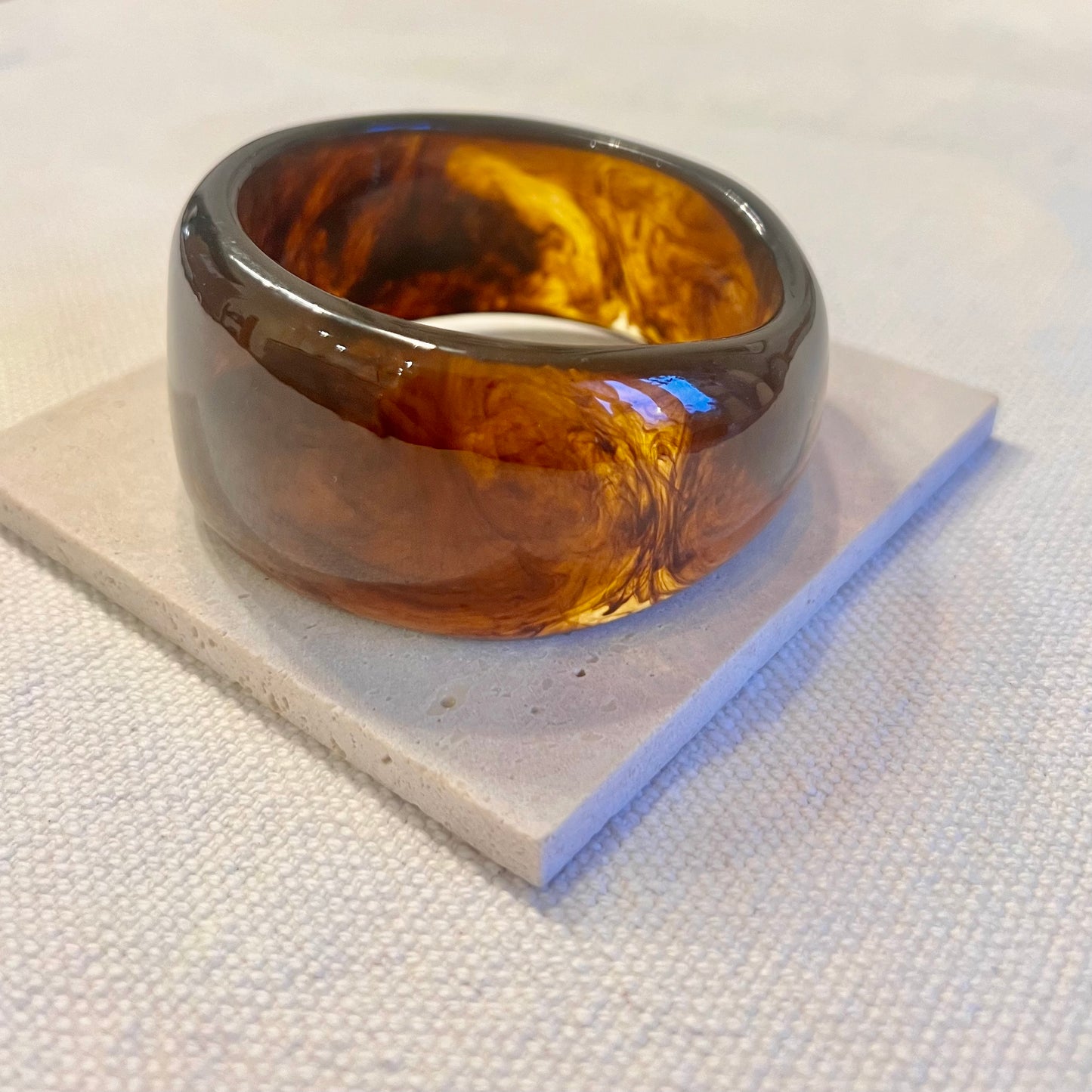 Acrylic Bangle - Brandy