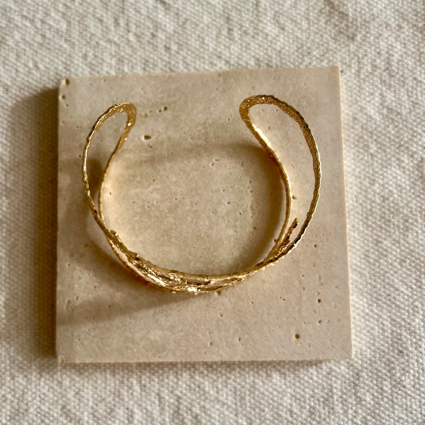 Hammered Eye Cuff