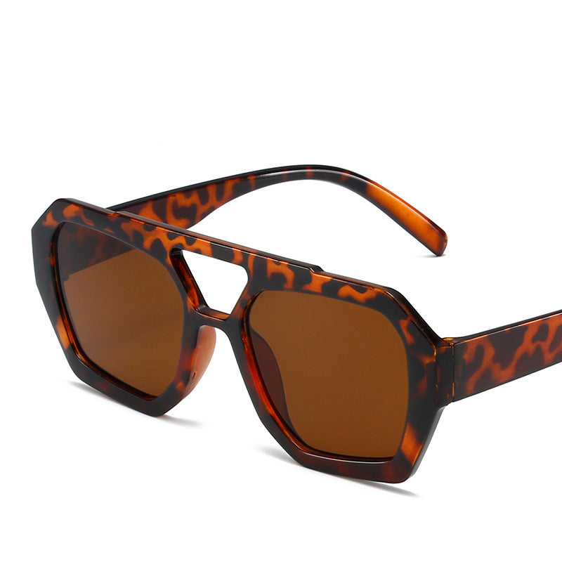 Kendall Double Bridge Sunglasses - Brown