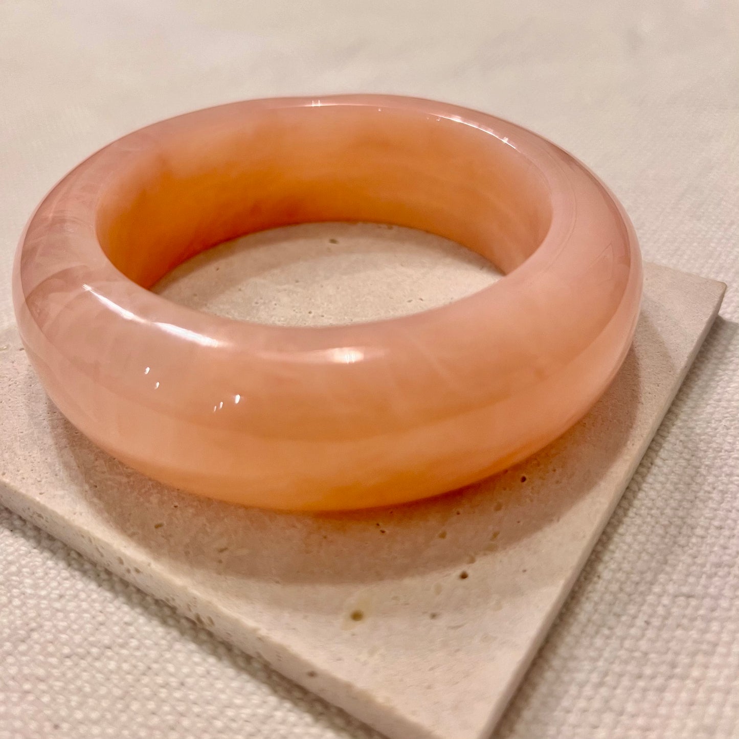 Acrylic Bangle - Pink Lemonade